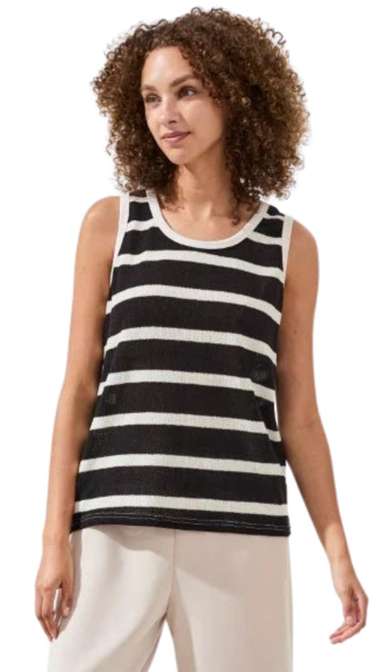 Super Soft Terry Cloth Striped Tank. Style TR2426O-8417