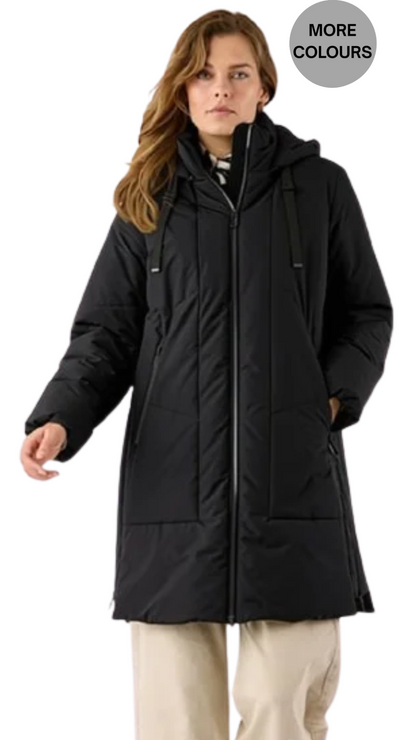 Removable Hood Zip Front Closure Side Vents Jacket. Style FR517