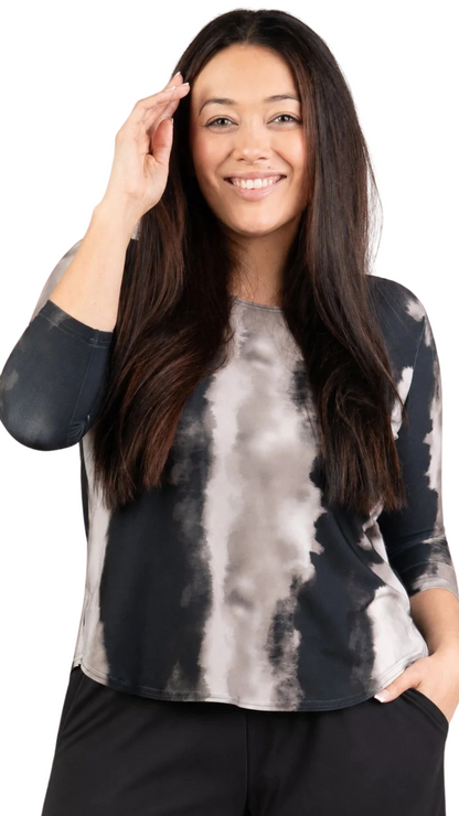 Go To Classic Relax 3/4 Sleeve Top. Style SI22110RS-P2