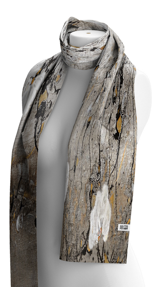 "Brisa De Oro Y Plata" Artist Print Scarf. Style DOLC76900