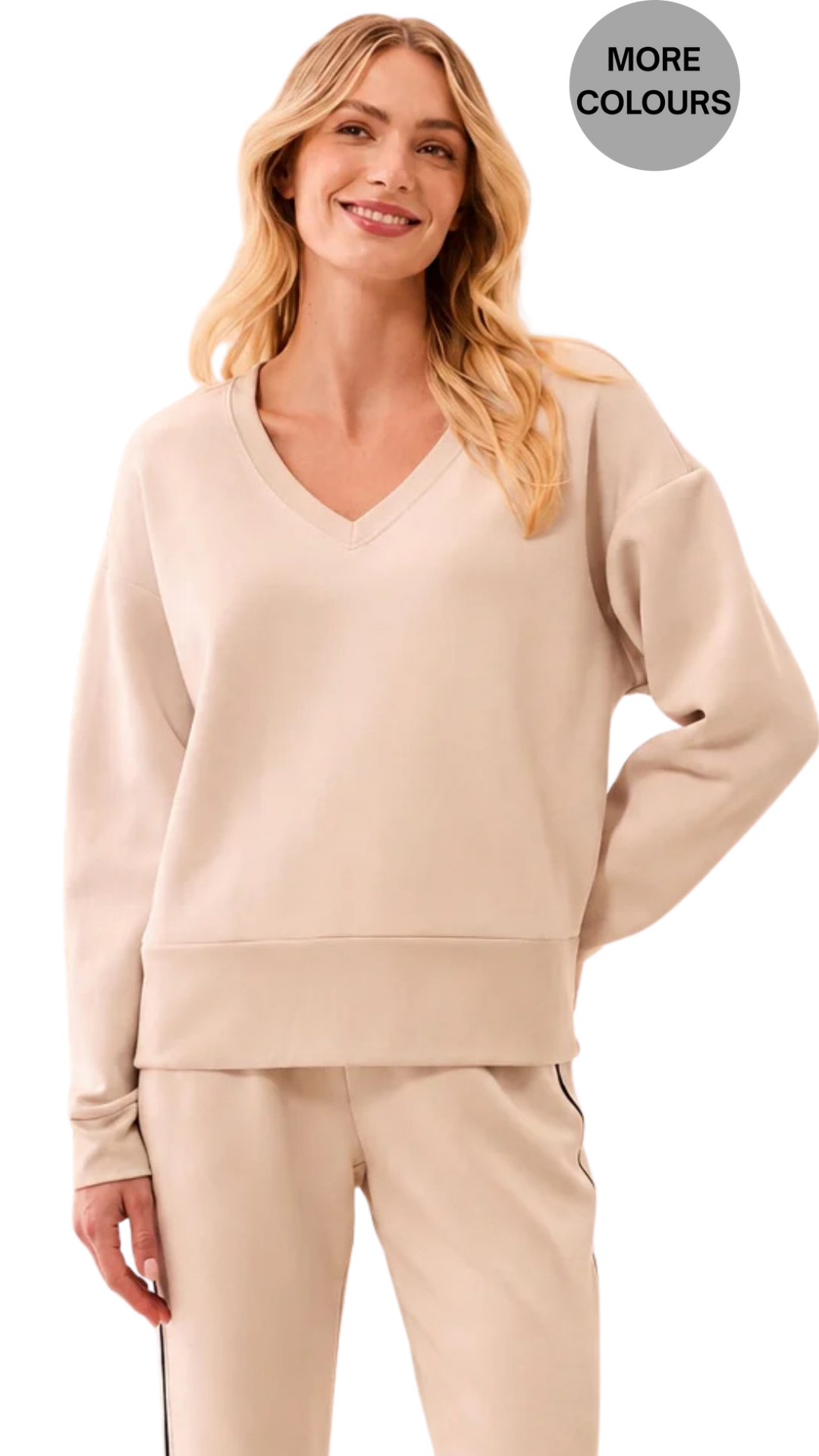 Techno Lux V-Neck Drop Shoulder Pullover. Style TR3202O-3390