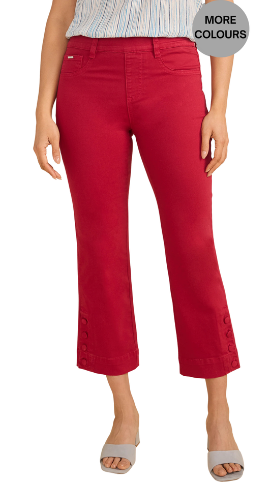 Pull-On Bootcut Cropped Jeans. Style FD2462511