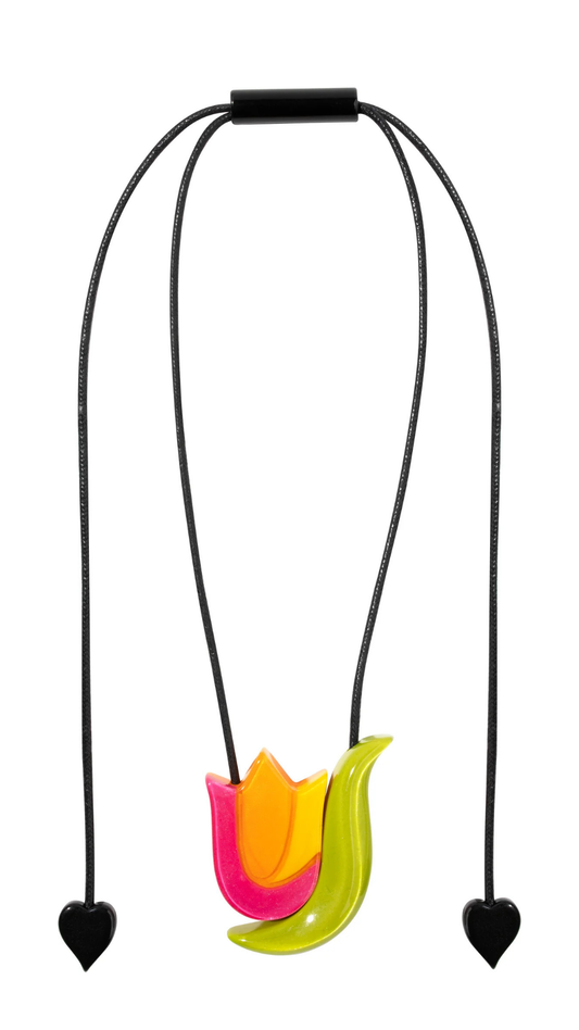 Amsterdam Collection - Tulip Inspired Pendant Necklace. Style 5460202ORANQ00