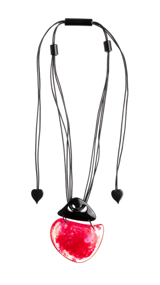 Bali Collection - Two Bead Pendant Necklace. Style 7450201REDDQ00