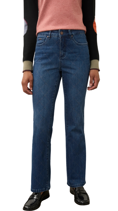 Olivia Bootcut Diamond Print Denim Jean. Style FD2466779