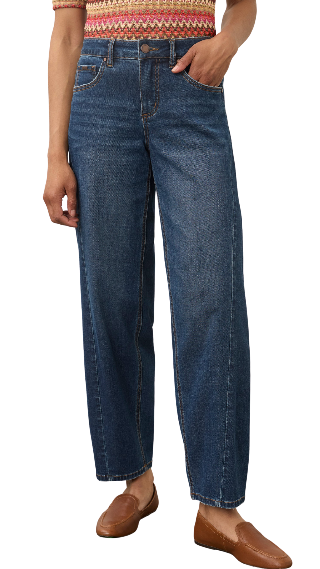 Girlfriend Barrel Ankle Denim. Style FD2795370