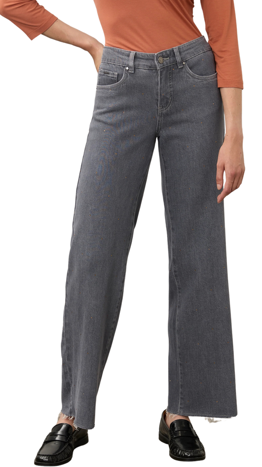 Christina Wide Leg Gold Gem Jeans. Style FD5198449