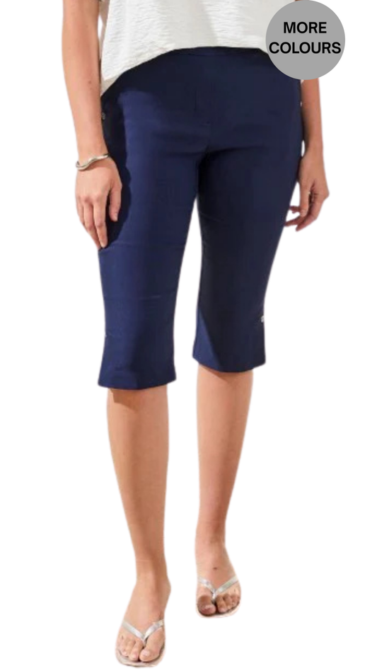 Flatten It® Slim Leg Snap Vents Capris. Style TR3013O-7165