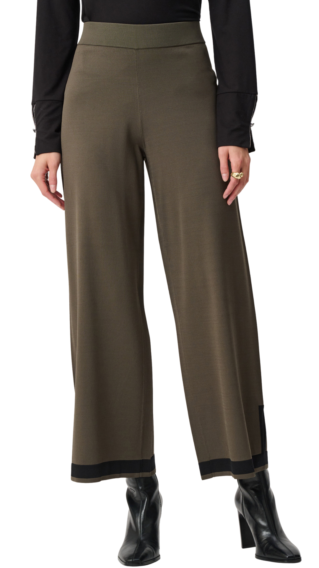 Sweater Knit Colour Block Culotte Pants. Style JR253910