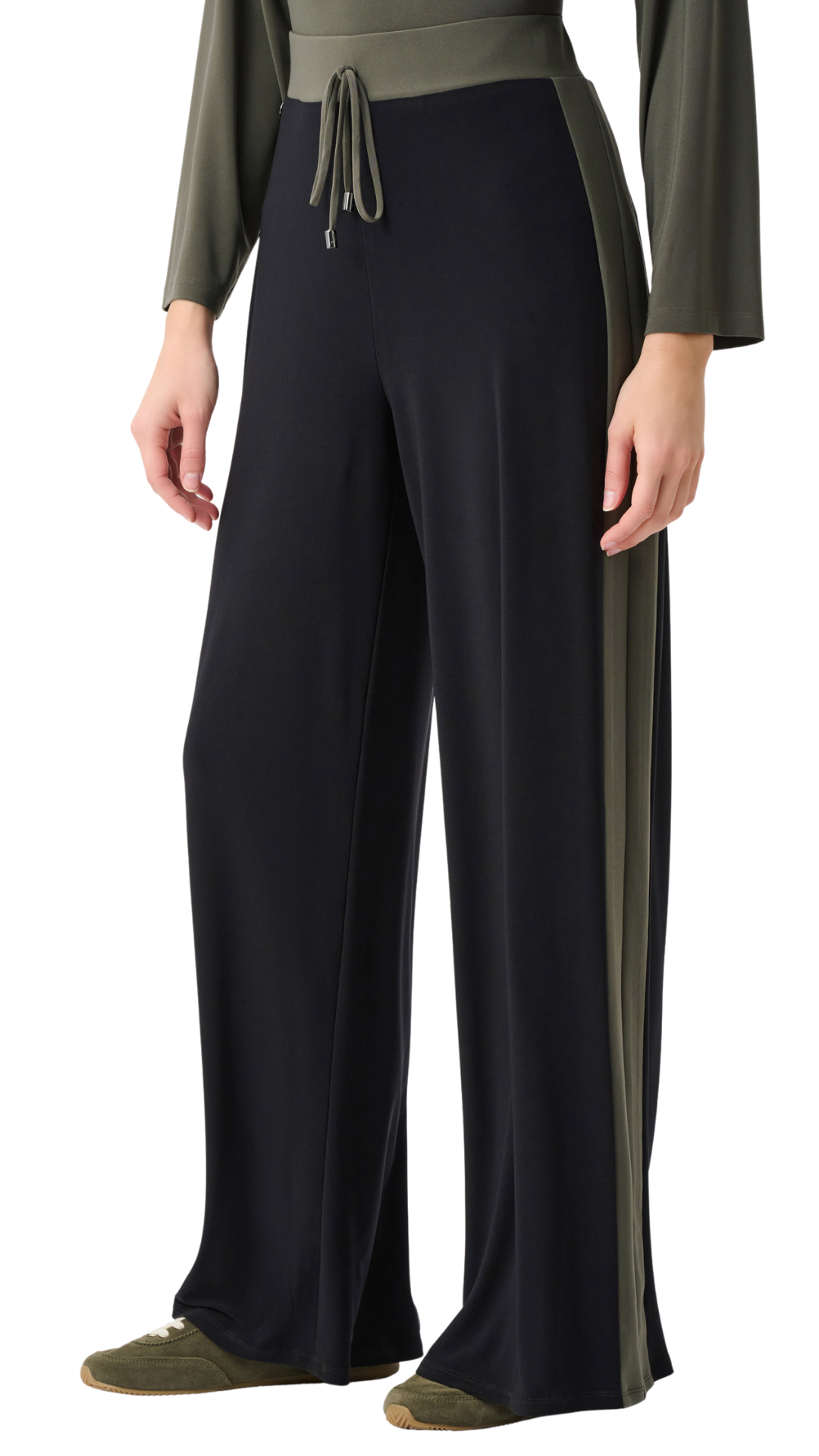 Colour Block Wide Leg Pull-On Pant. Style JR263607
