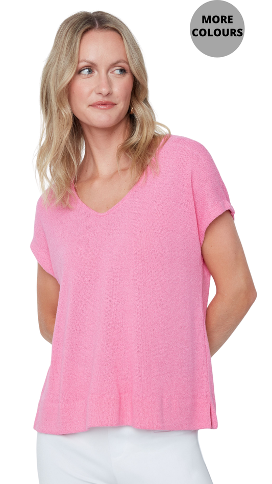 Soft V-Neckline Raglan Sleeve Top. Style REN7808-55K