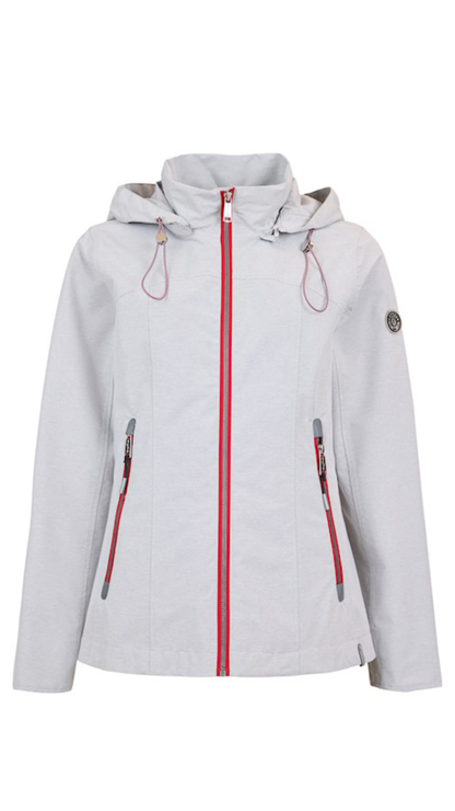 Removable Hood Zip Front Waterproof Jacket. Style FR459