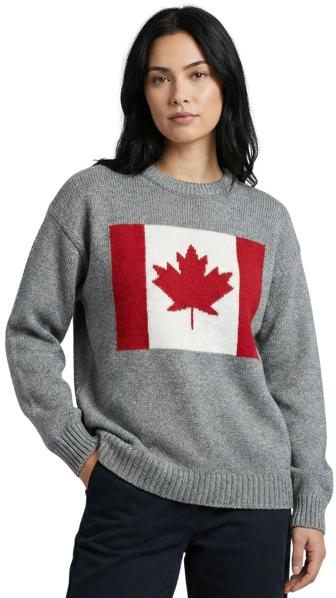 Canadian Flag Knitted Sweater. Style CKI5236