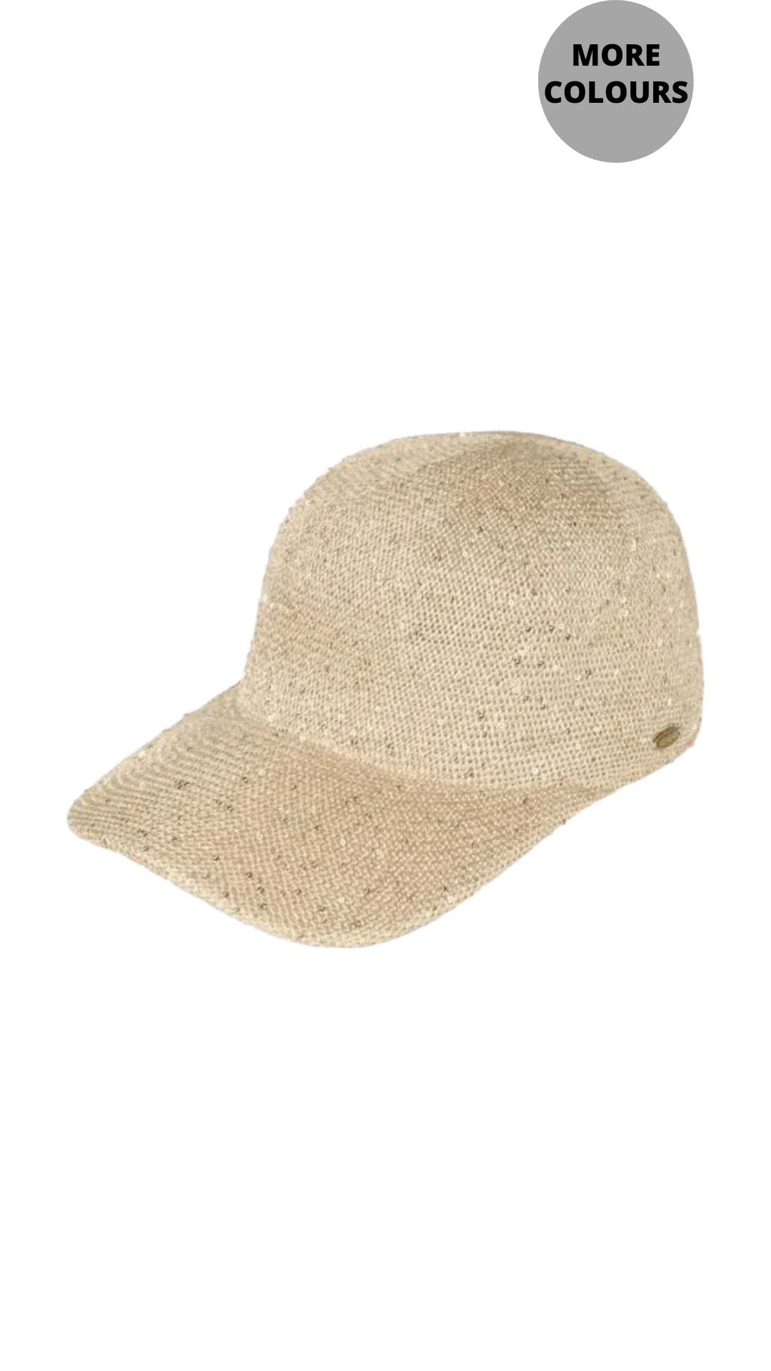 Sequined Small Crochet Baseball Hat. Style MODBAH-0001
