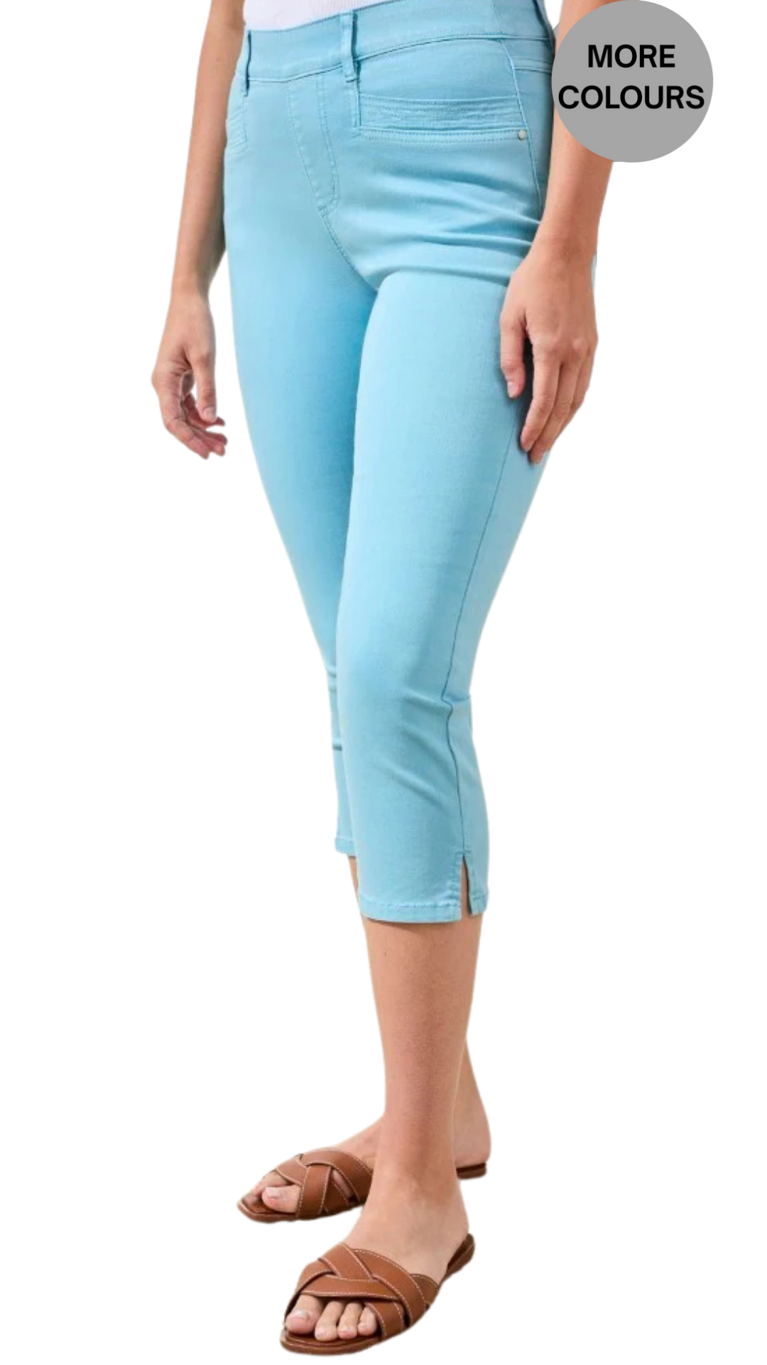 Comfort Stretch Pull-On Slim Leg Capris. Style TR2442O-2020W