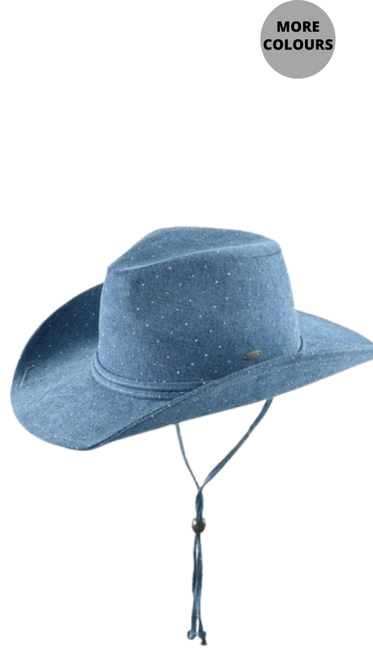 Chin Strap Rhinestone Cowboy Hat. Style MODCBC-0130