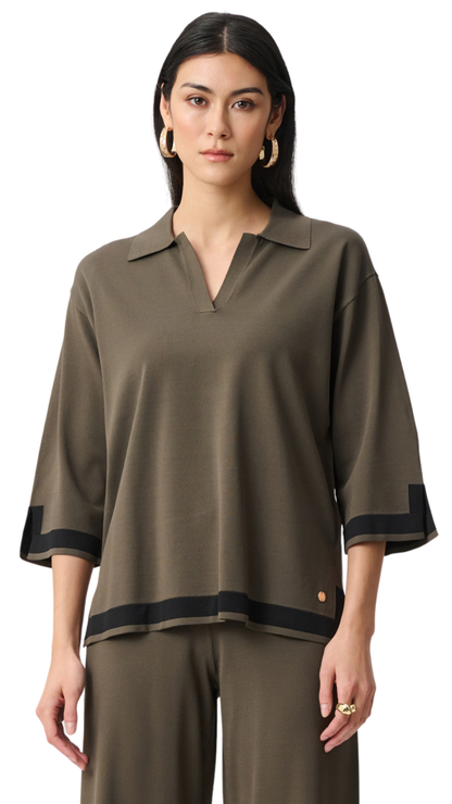 Sweater Knit Colour Block Top. Style JR253909