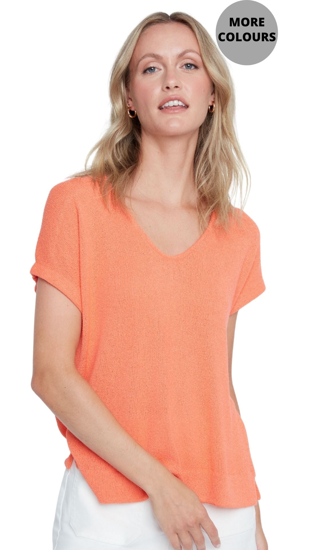 Soft V-Neckline Raglan Sleeve Top. Style REN7808-55K