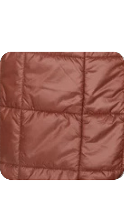 Fur Lined Collar & Longer Length Quilted Vest. Style REN3955L-E3034
