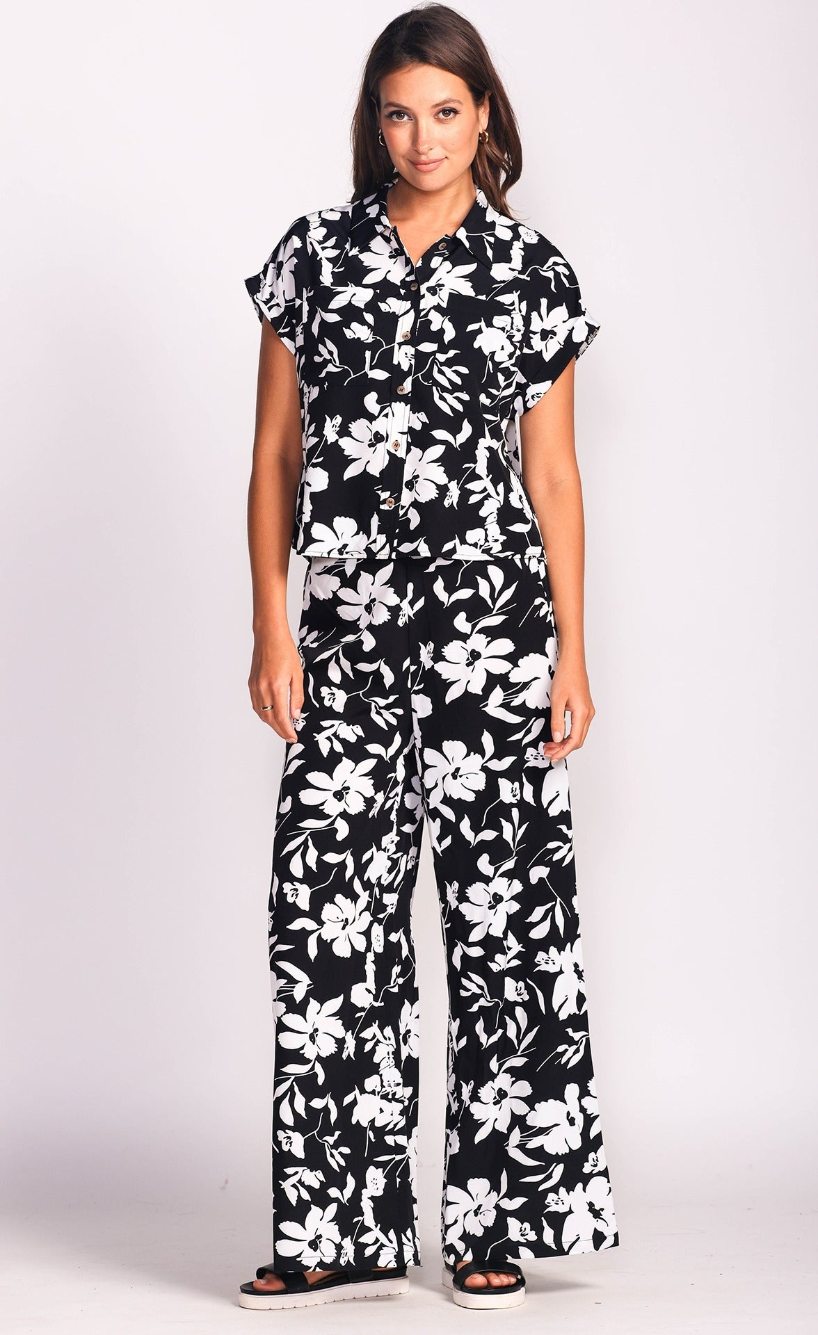 Floral Print Pull On Serena Pant. Style PM2917380B