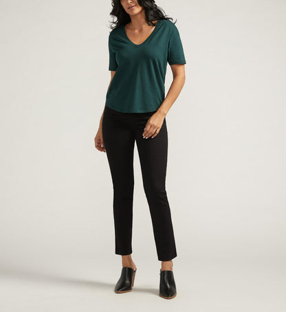 Drapey Luxe V-Neck T-Shirt. Style JAGT2338CM633