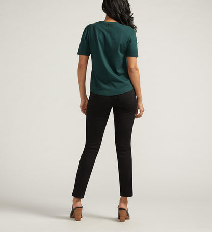 Drapey Luxe V-Neck T-Shirt. Style JAGT2338CM633