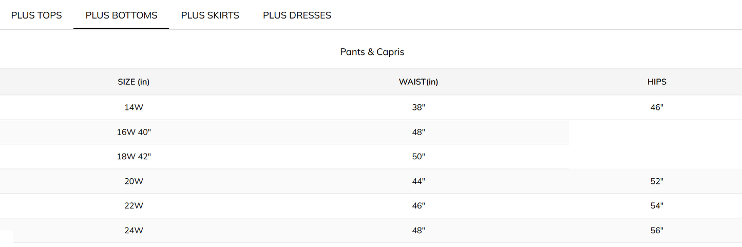 Size Inclusive Audrey Pull On Capri. Style TR7674V-2020