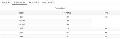 Size Inclusive Audrey Pull On Capri. Style TR7674V-2020