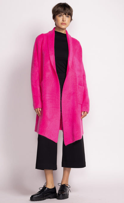 Stockport Knit Fucshia Cardigan. Style PMSW1972F24F