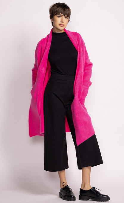 Stockport Knit Fucshia Cardigan. Style PMSW1972F24F