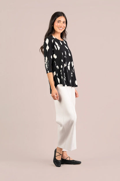Go To Classic Relax 3/4 Sleeve Top. Style SI22110RP-2
