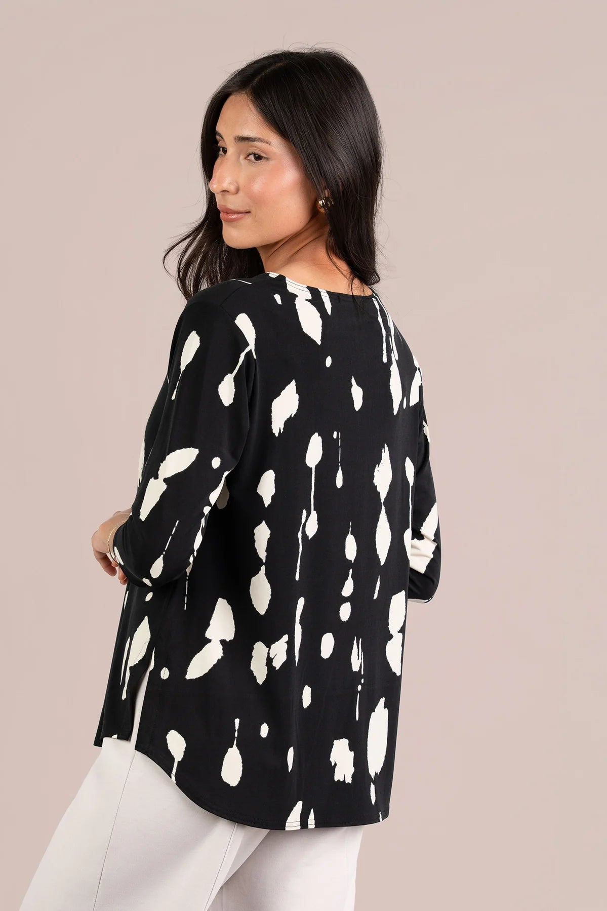 Go To Classic Relax 3/4 Sleeve Top. Style SI22110RP-2
