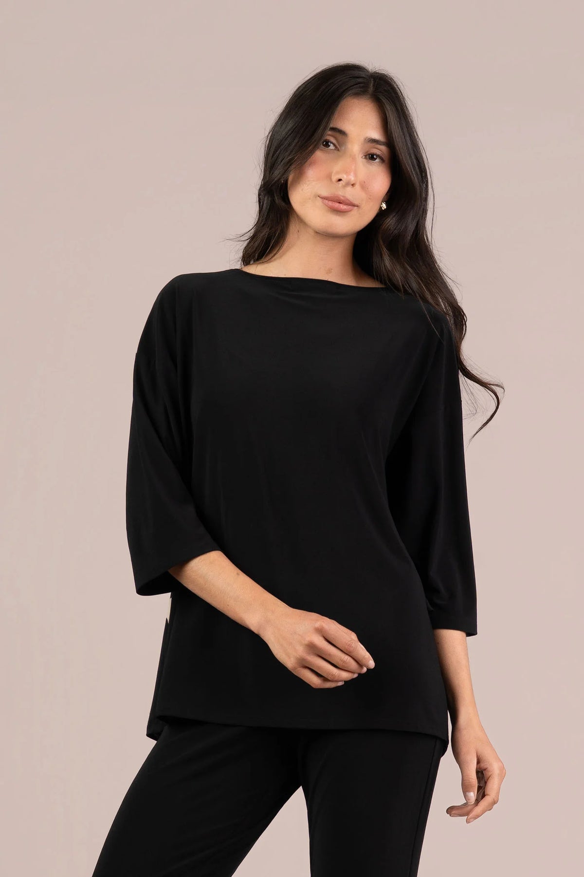 Kite Front Top Block Print 3/4 Sleeve. Style SI22448BP-2