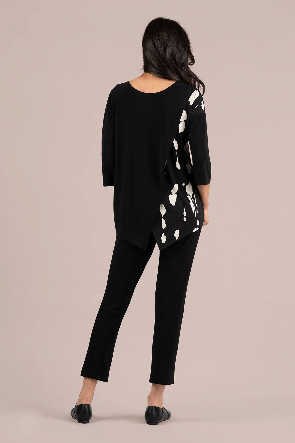 Kite Front Top Block Print 3/4 Sleeve. Style SI22448BP-2