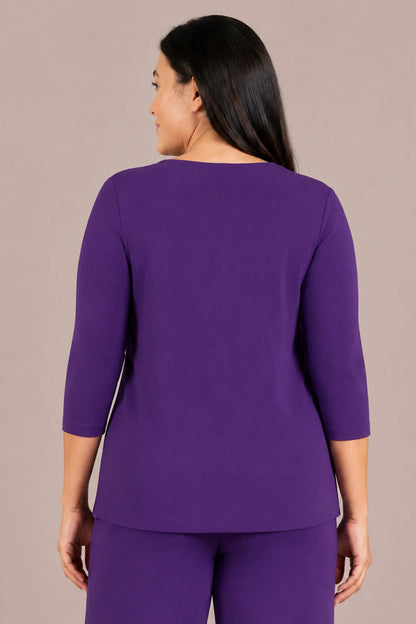 Go To Classic Relax 3/4 Sleeve Top. Style SI22110R-2