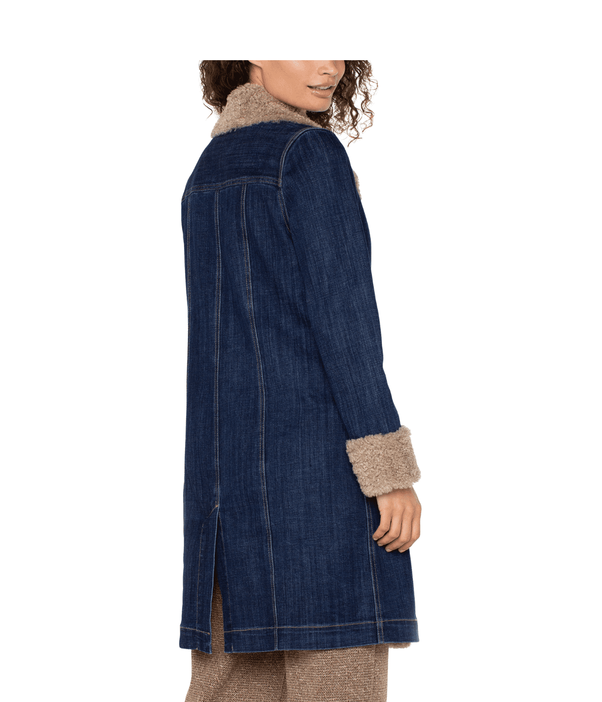 Wool Collar & Cuff Denim Jacket. Style LVLM1C05FH5