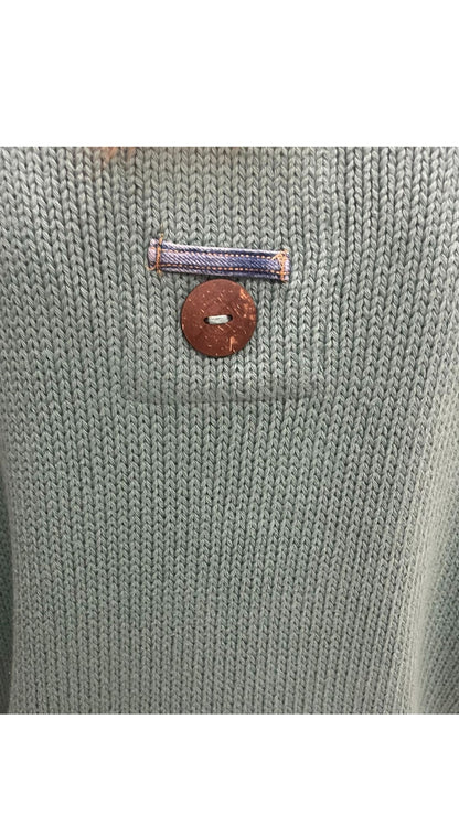 Wood Button Detail Anniston Pull-Over. Style SHNP5604