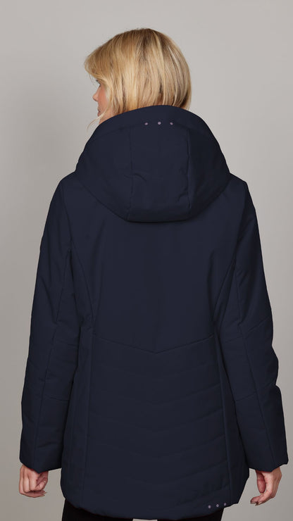 Removable Hood Zip Front Jacket. Style JUN2092-88