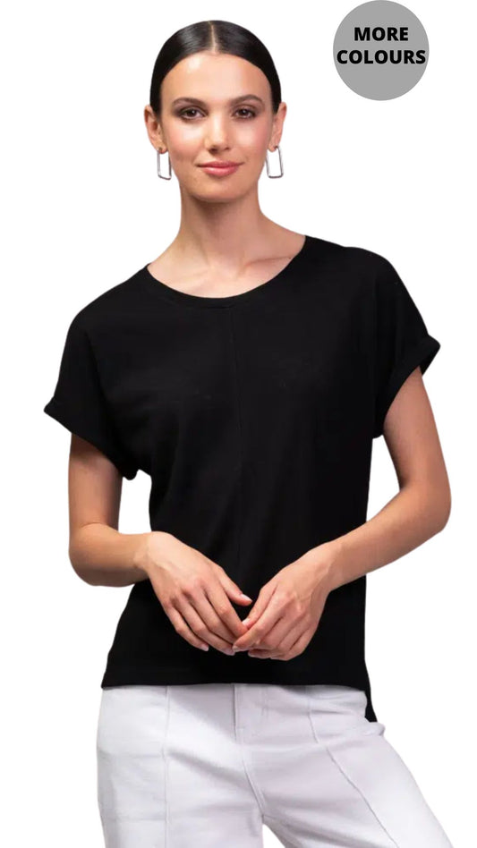Cuffed Dolman Sleeve T-Shirt. Style ALSA45140