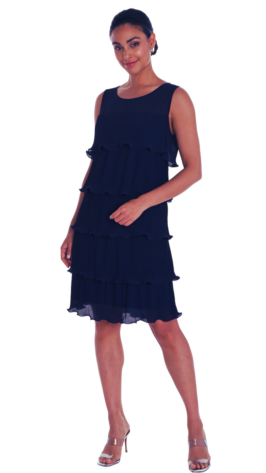 Tiered Ruffle Sleeveless Dress. Style FL258718U