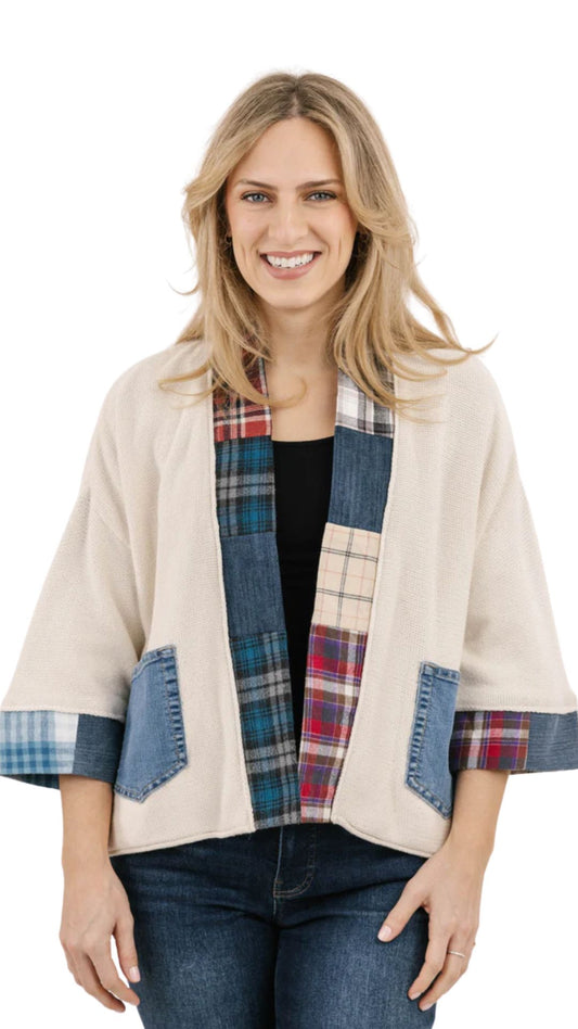 Flannel Alpine Love Cardigan. Style SHNP5613