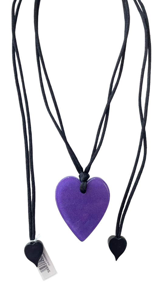 Colourful Statement Collection - Small Purple Heart Pendant. Style 50602049018Q00