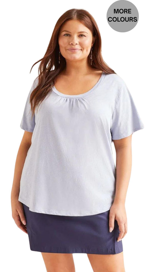 Size Inclusive Scoop Neck T-Shirt. Style TR1789V-3474