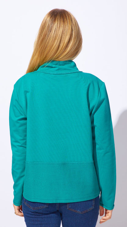 Quarter Zip Front Pocket Pull-Over. Style ESC30121