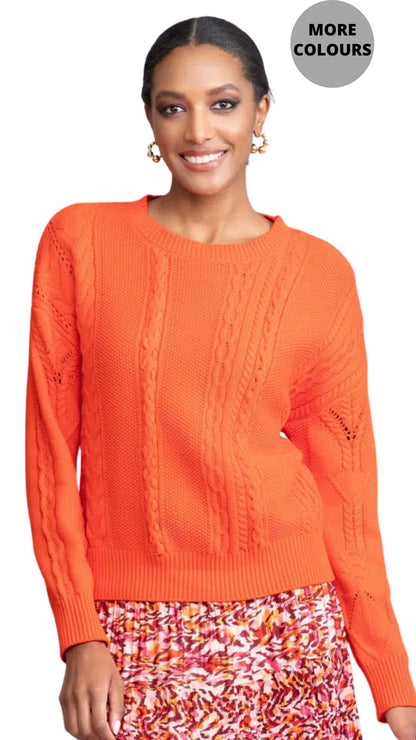 Knit Long Sleeve Bright Colour Sweater. Style ALSA46072