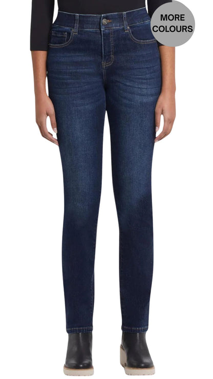 Petite Sophia Curvy Straight Leg Jean. Style TR7572U-5050