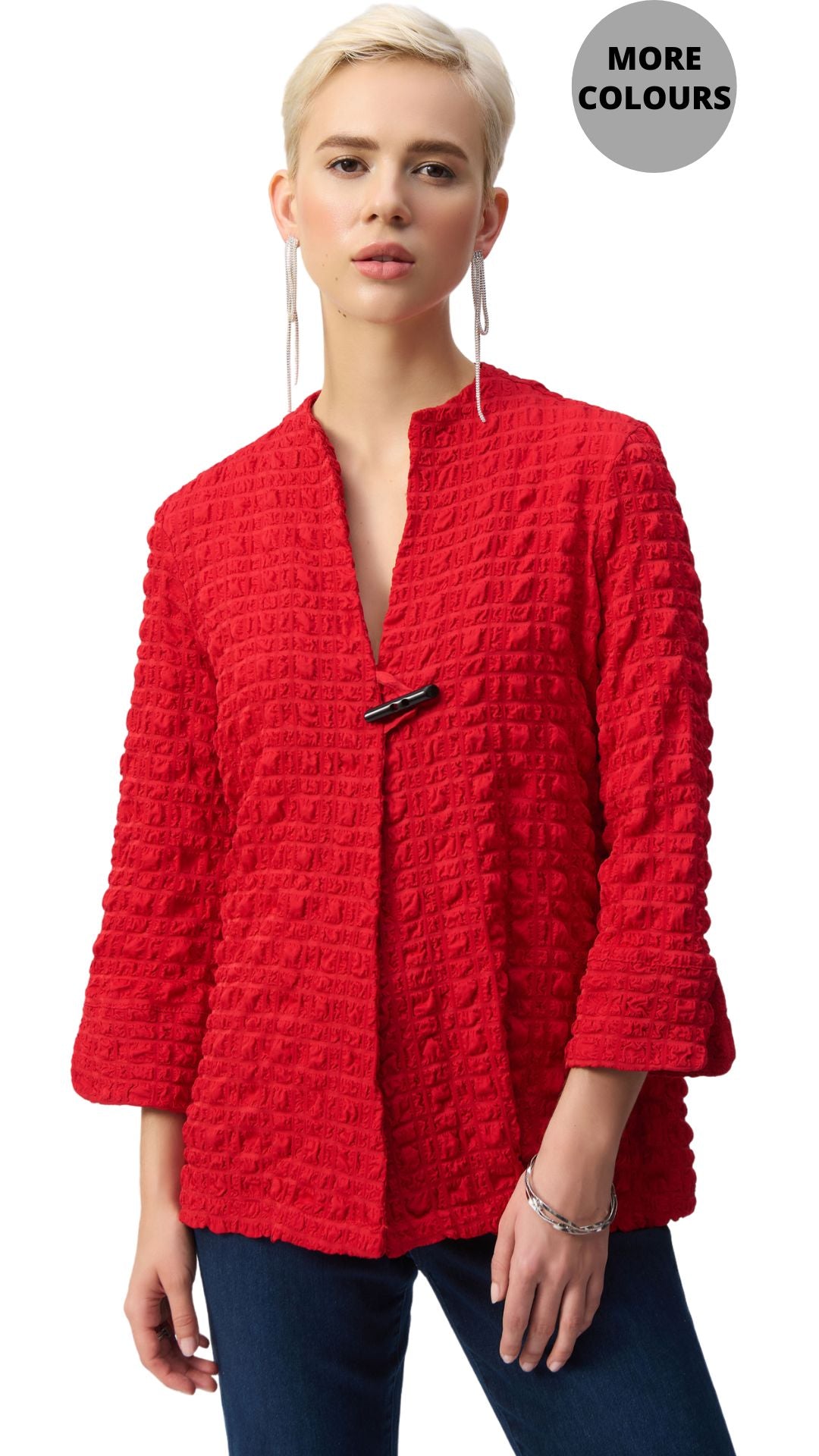 Buble Jacquard Trapeze Jacket. Style JR251034