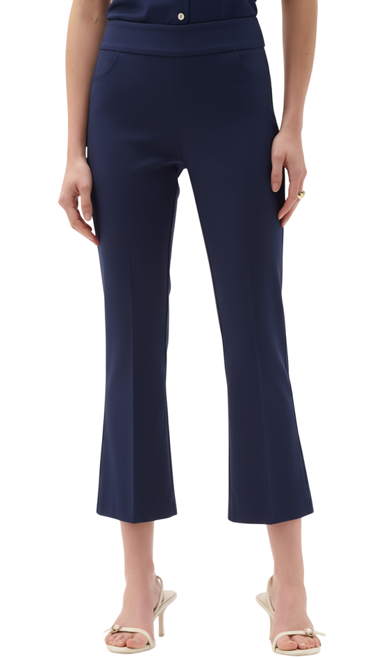 Woven Millennium Flare Capri Pants. Style JR262242