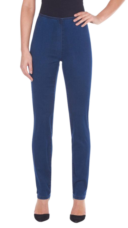 Petite Pull On D-Lux Super Jegging in Indigo. Style FD426906N