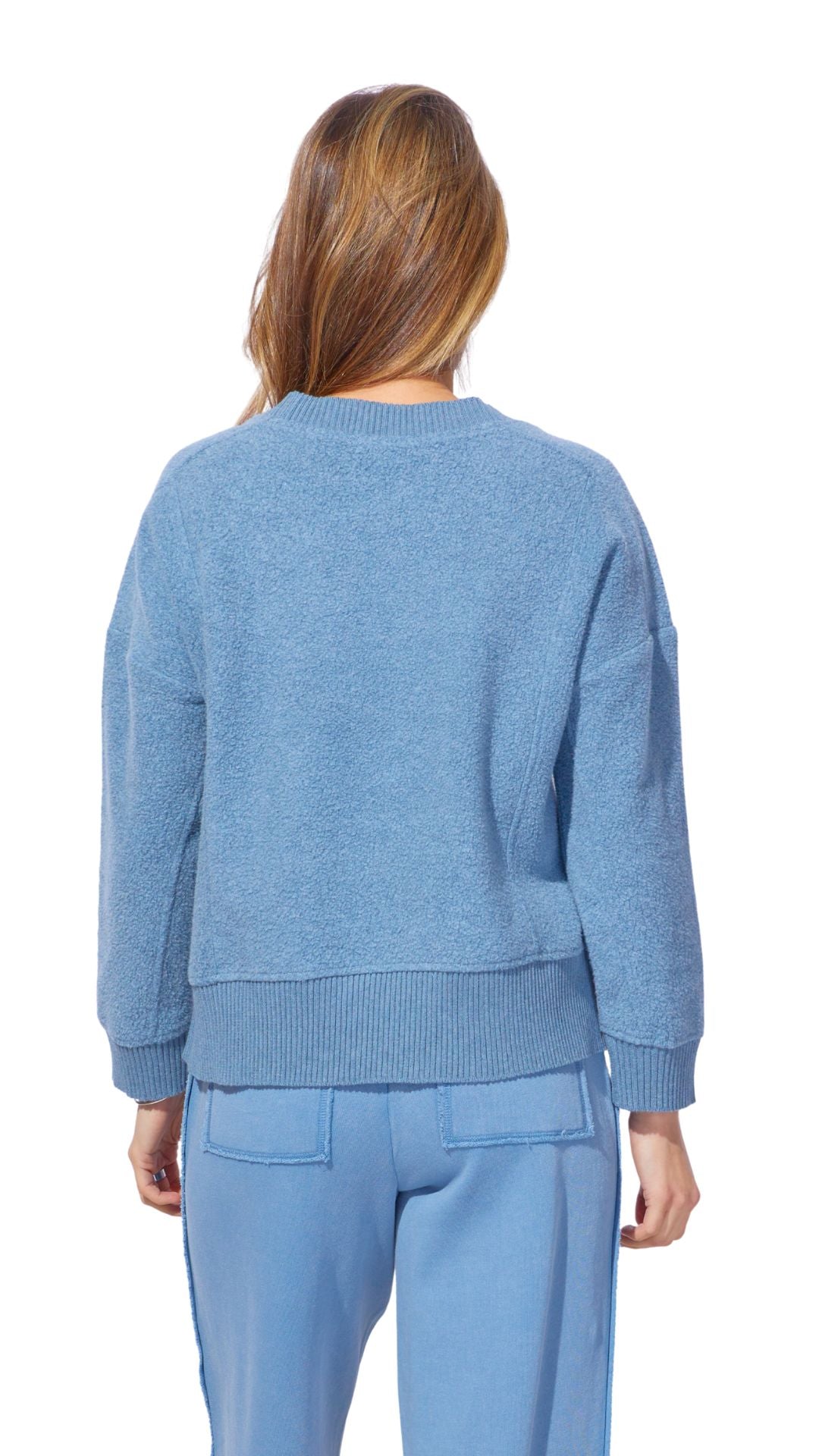 Ribbed Neck & Hem Pull-Over. Style ESC23015